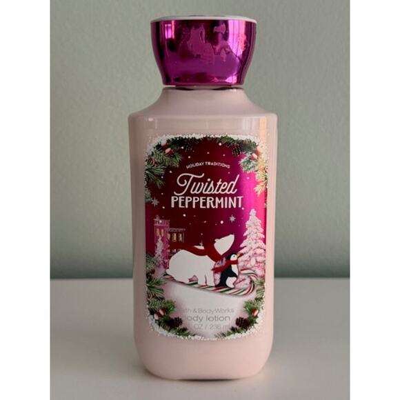Bath & Body Works Twisted Peppermint Body Lotion 8oz *Read* - Picture 1 of 2